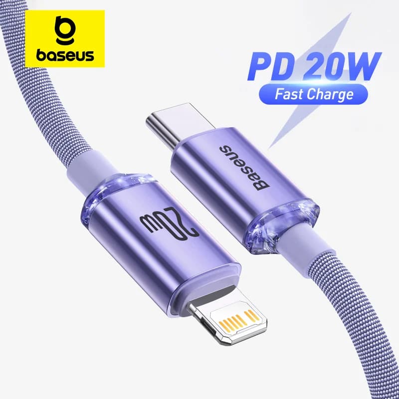 Кабел за бързо зареждане 20W PD USB-C към Lightning