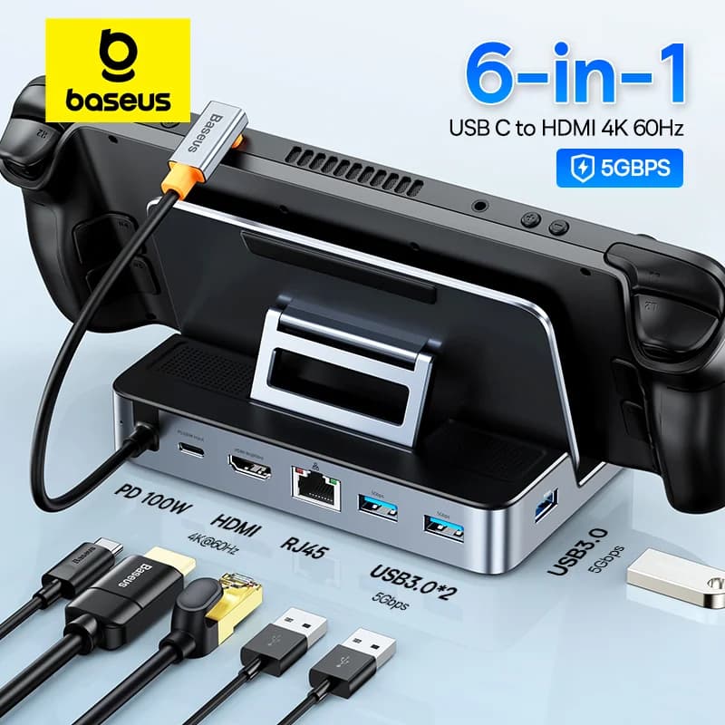 USB-C докинг станция с 4K HDMI и Ethernet