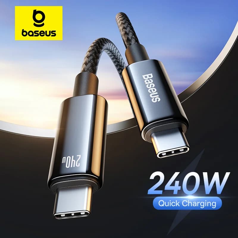 Кабел USB-C към USB-C, 240W супер бързо зареждане