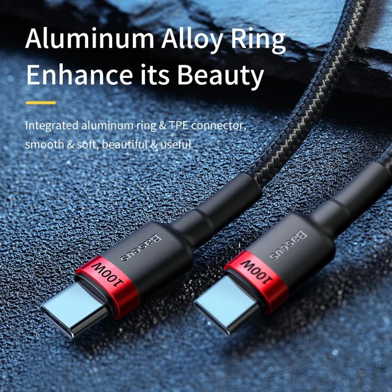 Кабел за бързо зареждане 100W PD USB-C към USB-C